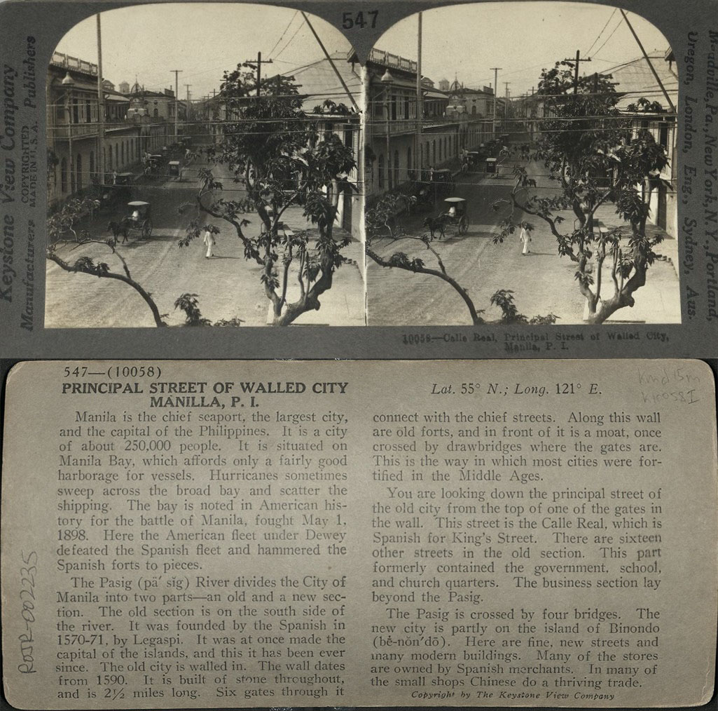 Calle Real, Principal Street of Walled City, Manila, P. I.